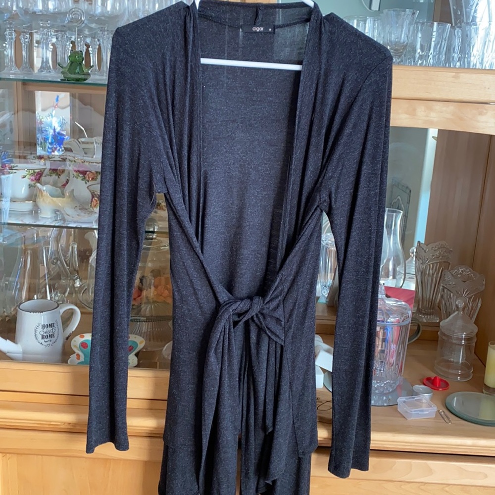 Black soft cardigan